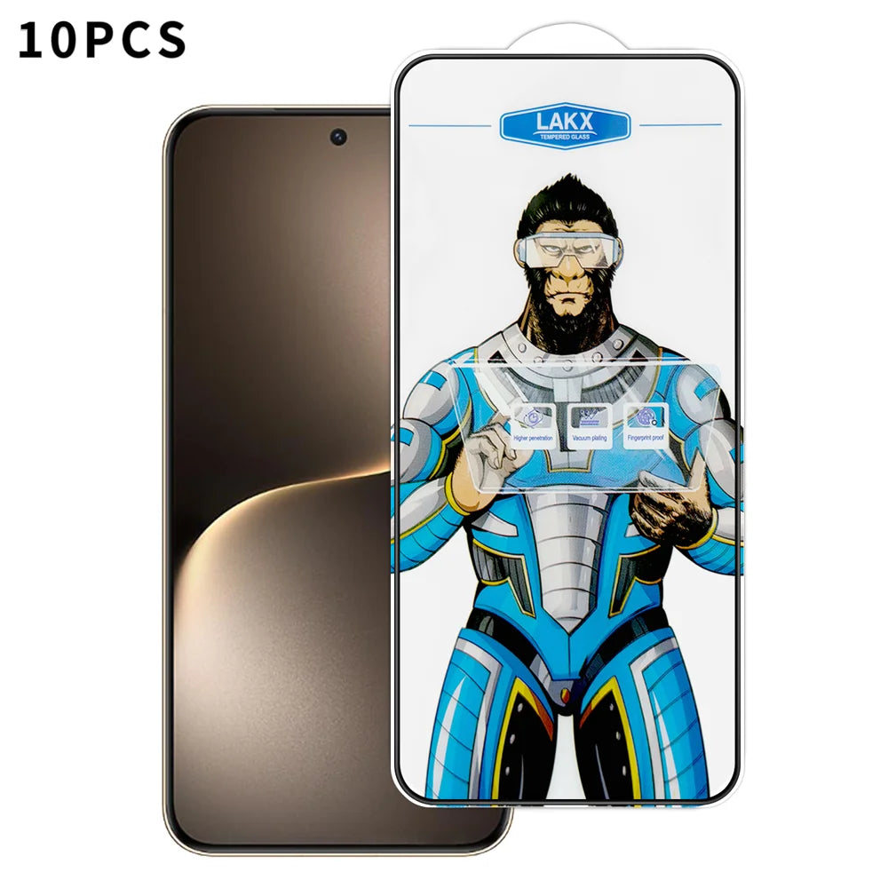 For Honor Magic7 5G 10Pcs High Definition Tempered Glass Anti-fingerprint Anti-static Electroplating Full Screen Protector - Transparent - 1