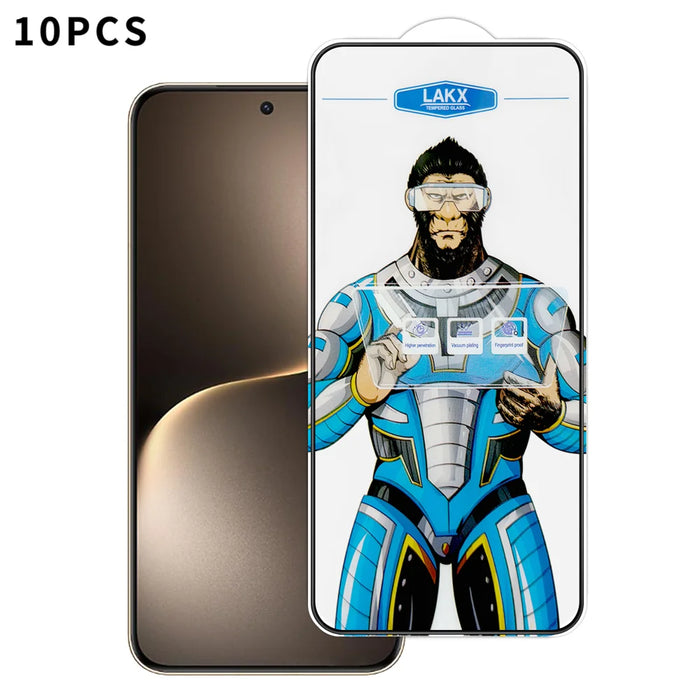 For Honor Magic7 5G 10Pcs High Definition Tempered Glass Anti-fingerprint Anti-static Electroplating Full Screen Protector - Transparent - 1