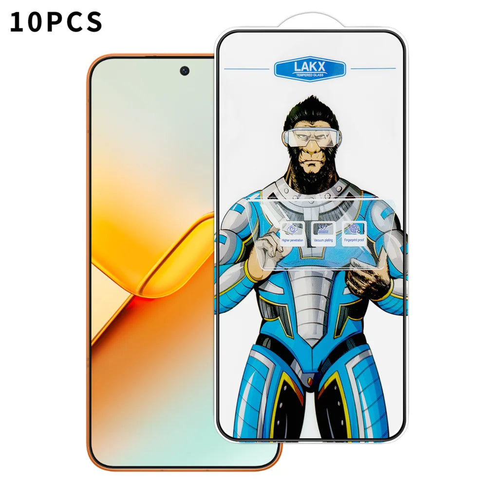 For Honor Power2 5G 10Pcs High Definition Tempered Glass Anti-fingerprint Anti-static Electroplating Full Screen Protector - Transparent - 1