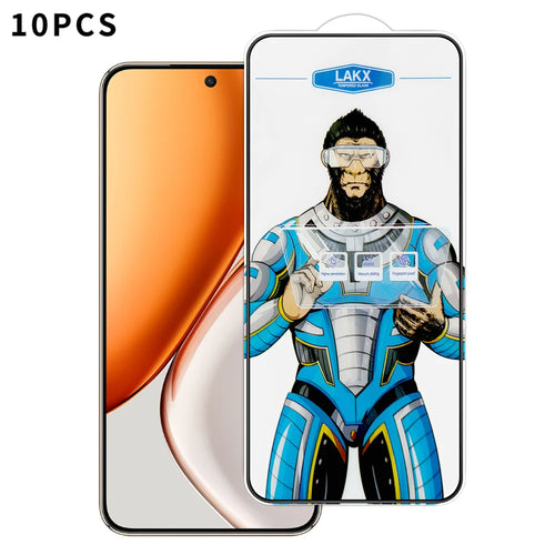 For Honor X70 5G 10Pcs High Definition Tempered Glass Anti-fingerprint Anti-static Electroplating Full Screen Protector - Transparent - 1