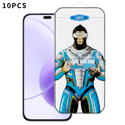 For Honor X70i 10Pcs High Definition Tempered Glass Anti-fingerprint Anti-static Electroplating Full Screen Protector - Transparent - 1