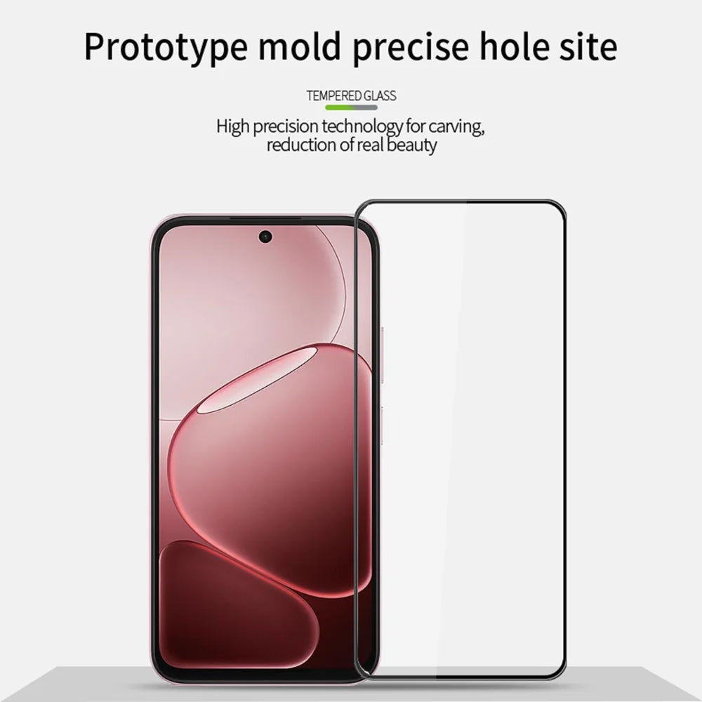 Mofi For Oppo A6x 4G / Oppo A6x 5G / OPPO A6s 5G / Oppo A6s 4G / Oppo A6c 4G / Oppo A6t 4G / Oppo A6t 5G / Oppo A6 5G (Global) Screen Protector 9H 3D Curved Full Glue Full Coverage Tempered Glass Film - Black - 3