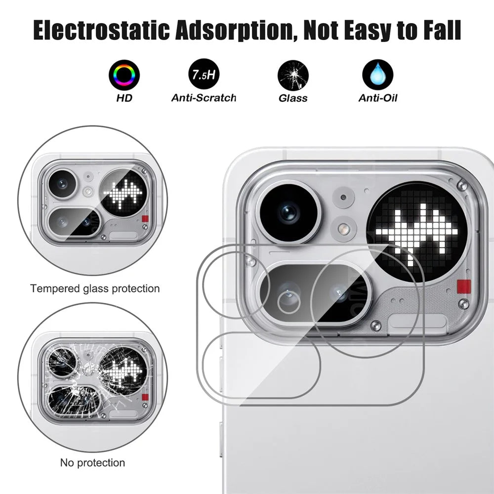 For Nothing Phone (4a) Pro Full Covering High Transparency Anti-explosion AGC Glass Rear Camera Lens Protector - 2