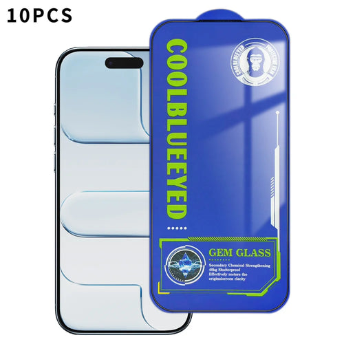 For iPhone Air 10Pcs Tempered Glass  Screen Protector 9H Diamond-Level Hardness Anti-fingerprint Film - Transparent - 1