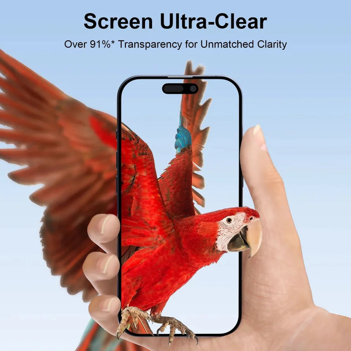 For iPhone 14 10Pcs Tempered Glass  Screen Protector 9H Diamond-Level Hardness Anti-fingerprint Film - Transparent - 6