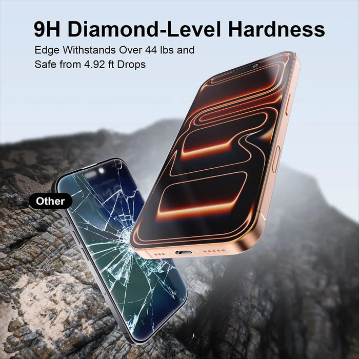 For iPhone 13 Pro 10Pcs Tempered Glass  Screen Protector 9H Diamond-Level Hardness Anti-fingerprint Film - Transparent - 3