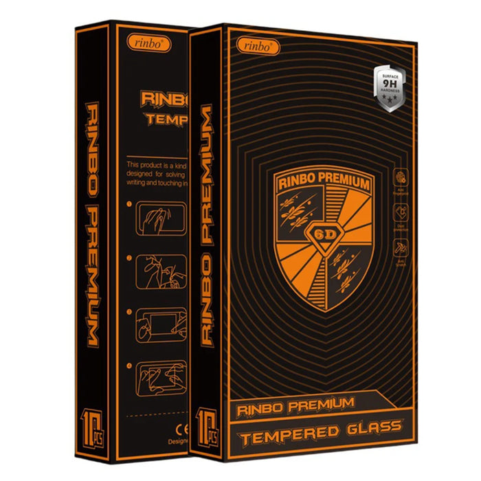 For iPhone 15 Pro Max RINBO 10Pcs HD Full Coverage Tempered Glass 200CC Silk Printing Anti-static Screen Protector - Transparent - 7
