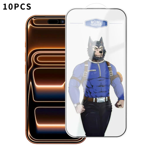 For iPhone 18 Pro / 17 Pro 10Pcs HD Tempered Glass Anti-fingerprint Shatterproof Full Size Screen Protector - Transparent - 1