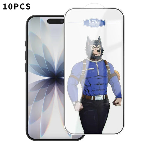 For iPhone 17 10Pcs HD Tempered Glass Anti-fingerprint Shatterproof Full Size Screen Protector - Transparent - 1