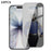 For iPhone 17 10Pcs Privacy Tempered Glass Anti-fingerprint Anti-spy Full Screen Protector - Black - 1