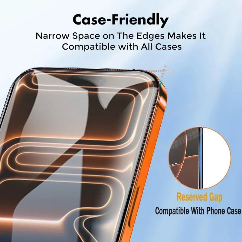 For iPhone 18 Pro / 17 Pro 10Pcs Tempered Glass 3D Full Coverage 300CC Edgeless Anti Static Screen Protector - Transparent - 4