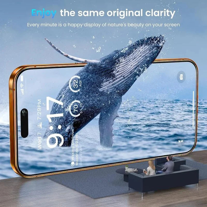 For iPhone 15 Pro 10Pcs Tempered Glass 3D Full Coverage 300CC Edgeless Anti Static Screen Protector - Transparent - 5
