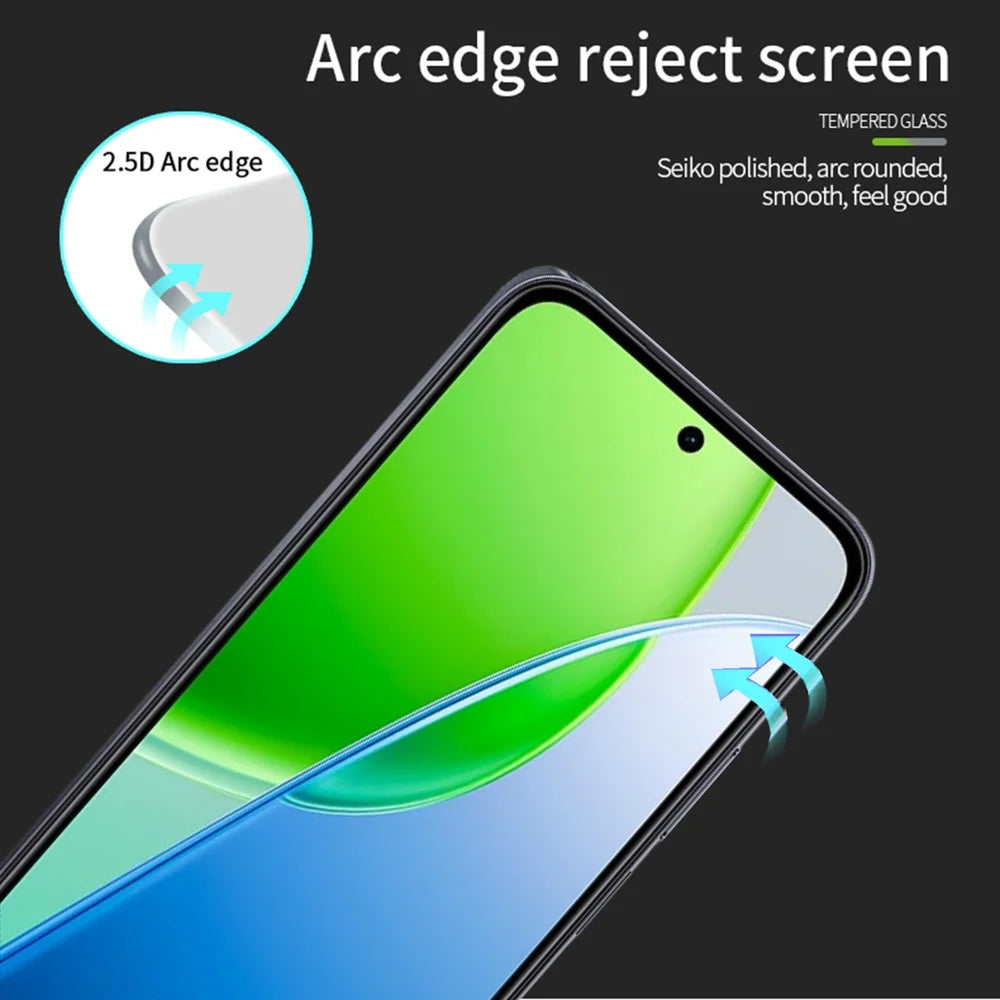 Mofi For vivo Y51 Pro 5G / vivo Y31d 4G Screen Protector 9H Full Glue Full Coverage High Aluminum-Silicon Glass Film - Black - 2