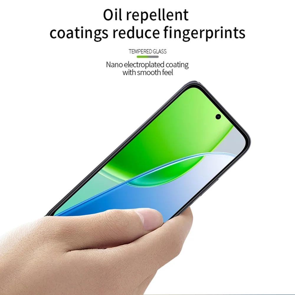 Mofi For vivo Y51 Pro 5G / vivo Y31d 4G Screen Protector 9H Full Glue Full Coverage High Aluminum-Silicon Glass Film - Black - 4