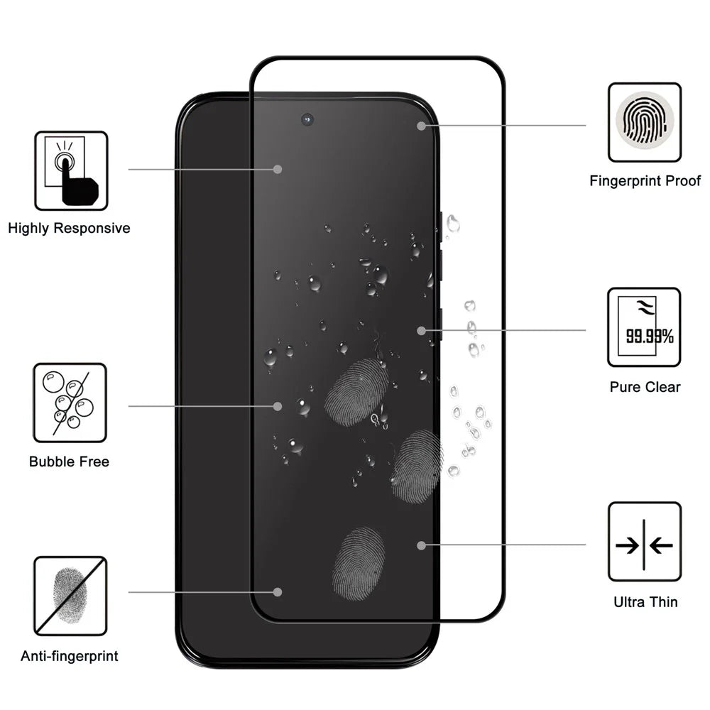 For Motorola Edge (2026) AGC Tempered Glass with Black Edge Full Glue Full Coverage Screen Protector - 2