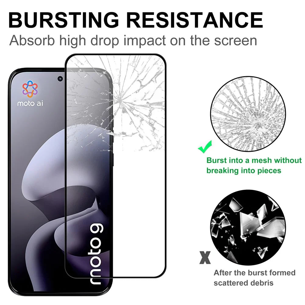 For Motorola Edge (2026) AGC Tempered Glass with Black Edge Full Glue Full Coverage Screen Protector - 4