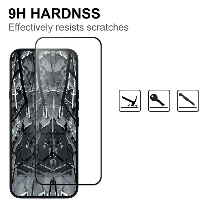 For Nothing Phone (4a) AGC Tempered Glass with Black Edge Full Glue Full Coverage Screen Protector - 3