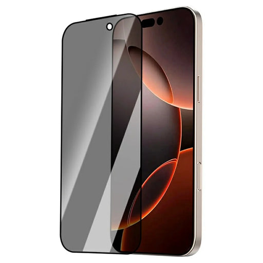 LEREACH For iPhone 16 Pro Max Privacy Tempered Glass Screen Protector 28° Anti-spy Full Cover Film - Black - 2