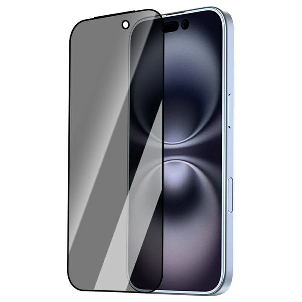 LEREACH 2Pcs For iPhone 17 Pro Privacy Tempered Glass Screen Protector 28° Anti-spy Full Cover Film - Black - 2