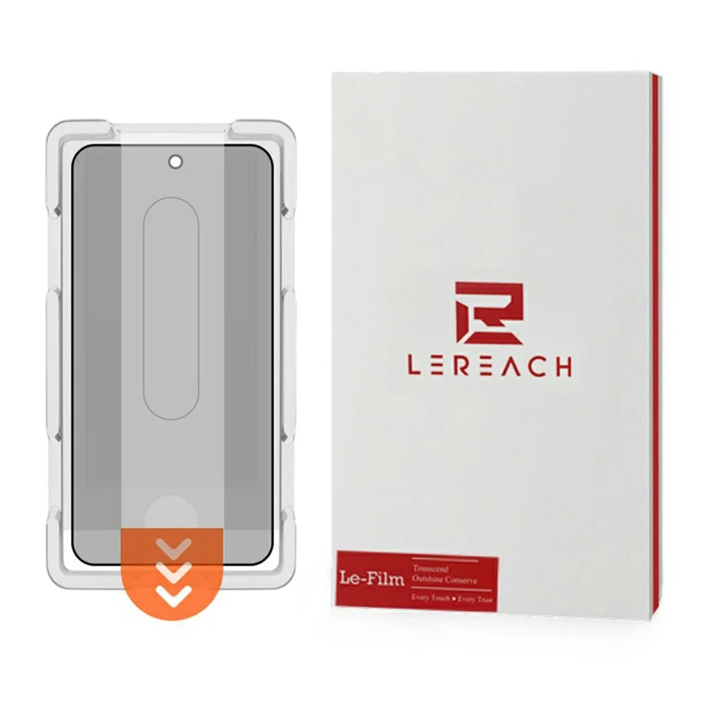 LEREACH For Samsung Galaxy A57 5G Privacy Tempered Glass Screen Protector 28° Anti-spy Full Cover Film - Black - 1