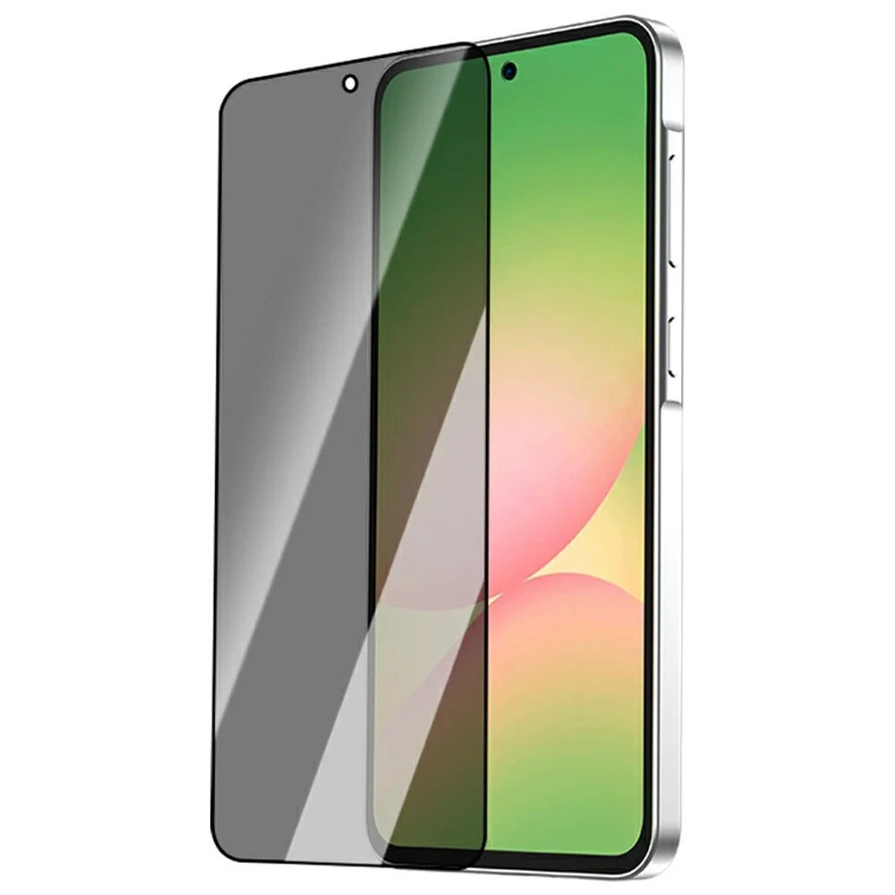 LEREACH For Samsung Galaxy A57 5G Privacy Tempered Glass Screen Protector 28° Anti-spy Full Cover Film - Black - 3