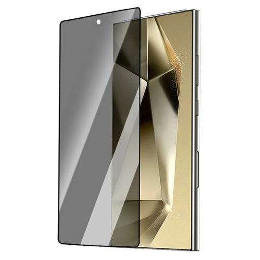LEREACH For Samsung Galaxy S24 Ultra Privacy Tempered Glass Screen Protector 28° Anti-spy Full Cover Film - Black - 2