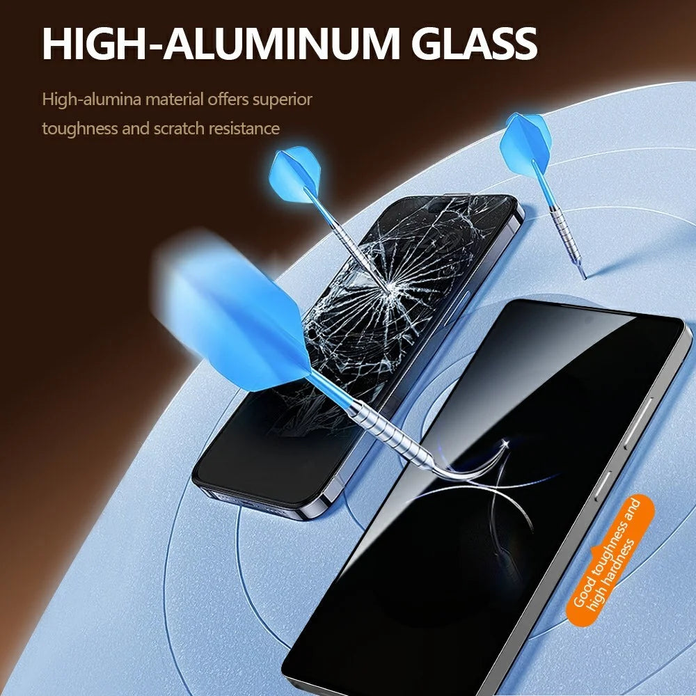 LEREACH For Samsung Galaxy S25 Ultra Privacy Tempered Glass Screen Protector 28° Anti-spy Full Cover Film - Black - 7