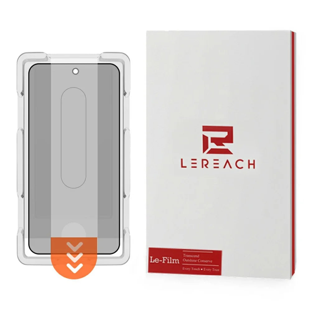 LEREACH For Samsung Galaxy S24 FE Privacy Tempered Glass Screen Protector 28° Anti-spy Full Cover Film - Black - 1