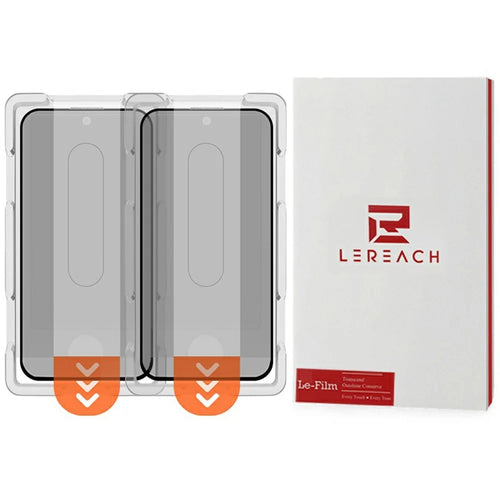 LEREACH 2Pcs For Samsung Galaxy S26 Ultra Privacy Tempered Glass Screen Protector 28° Anti-spy Full Cover Film - Black - 1
