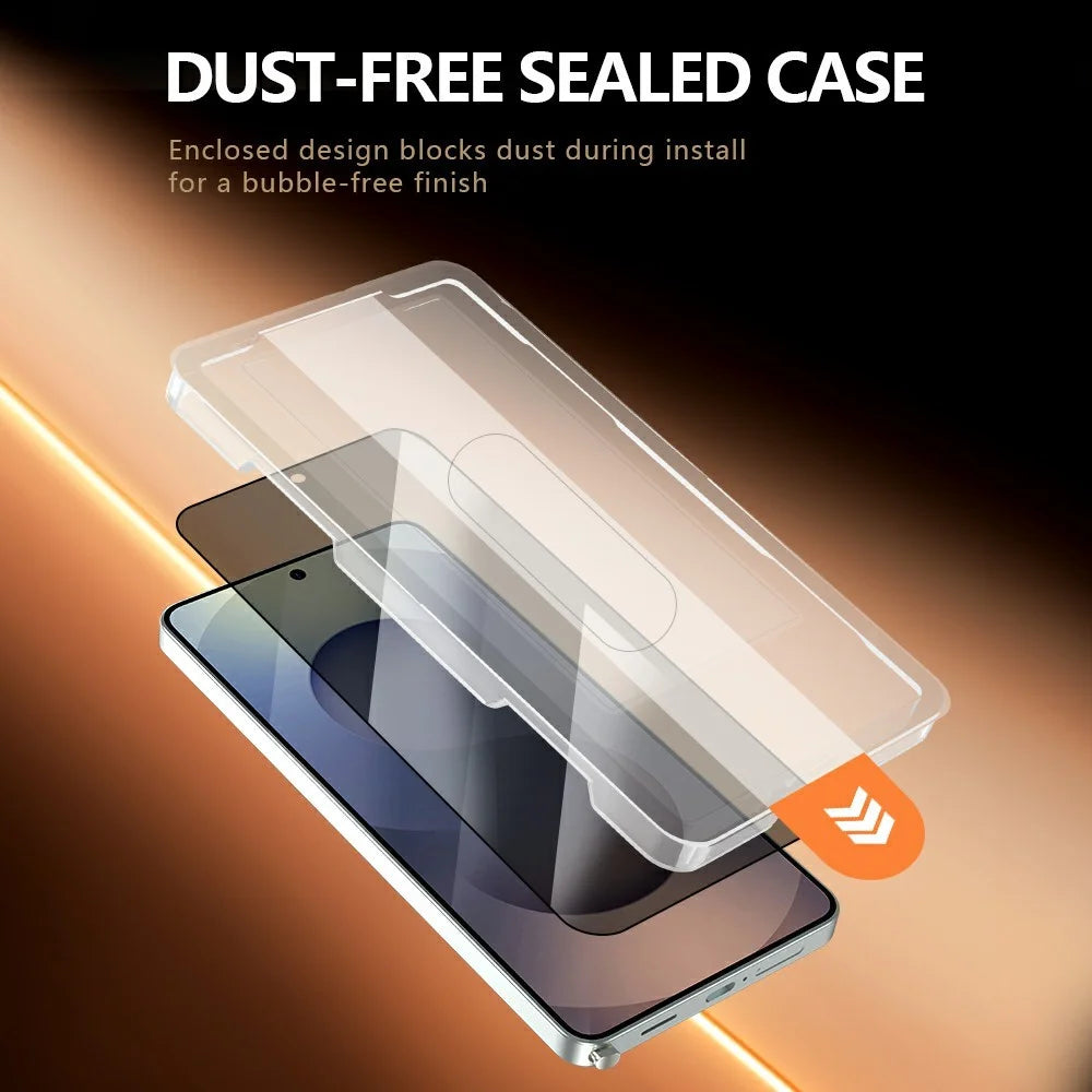 LEREACH 2Pcs For Samsung Galaxy S26 Ultra Privacy Tempered Glass Screen Protector 28° Anti-spy Full Cover Film - Black - 5