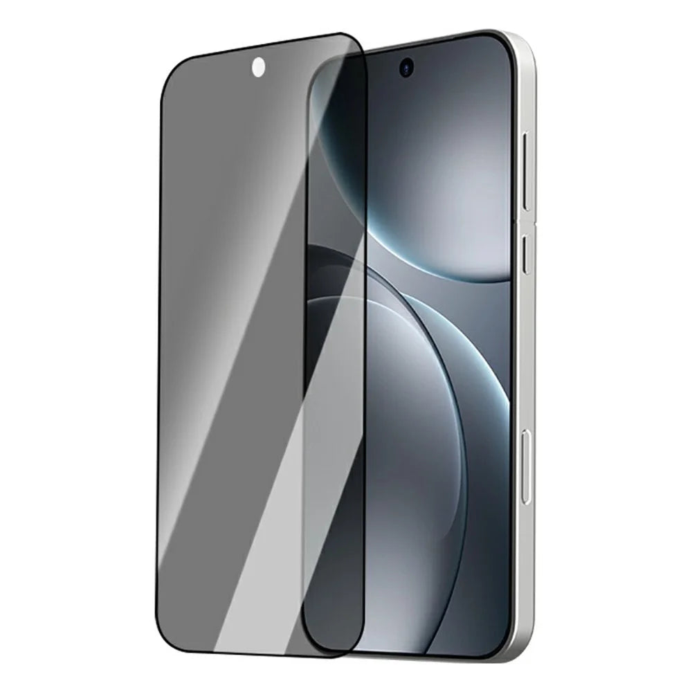 LEREACH For Oppo Find X9s 5G / Find X9 5G Privacy Tempered Glass Screen Protector 28° Anti-spy Full Cover Film - Black - 2