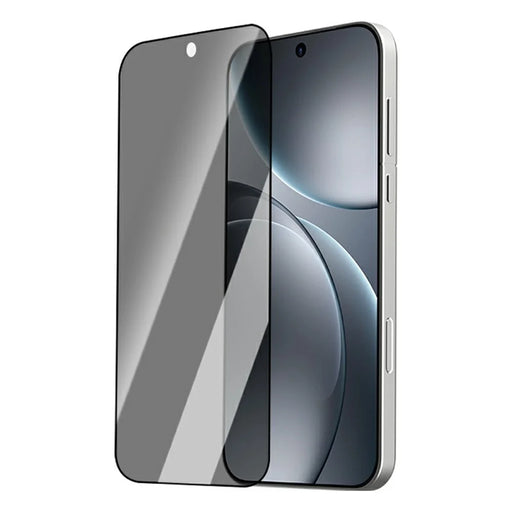 LEREACH For Oppo Find X9s 5G / Find X9 5G Privacy Tempered Glass Screen Protector 28° Anti-spy Full Cover Film - Black - 2