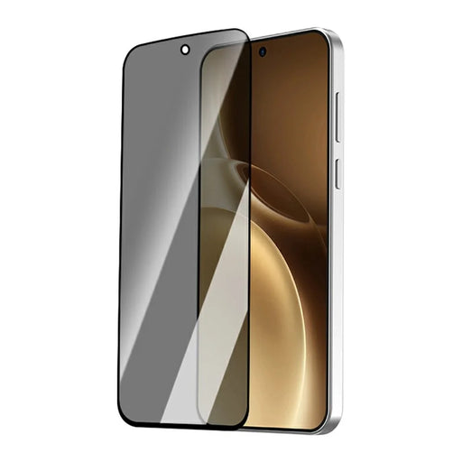 LEREACH For vivo X300 Pro 5G Privacy Tempered Glass Screen Protector 28° Anti-spy Full Cover Film - Black - 2