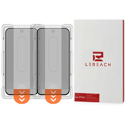 LEREACH 2Pcs For vivo X300 Ultra 5G Privacy Tempered Glass Screen Protector 28° Anti-spy Full Cover Film - Black - 1