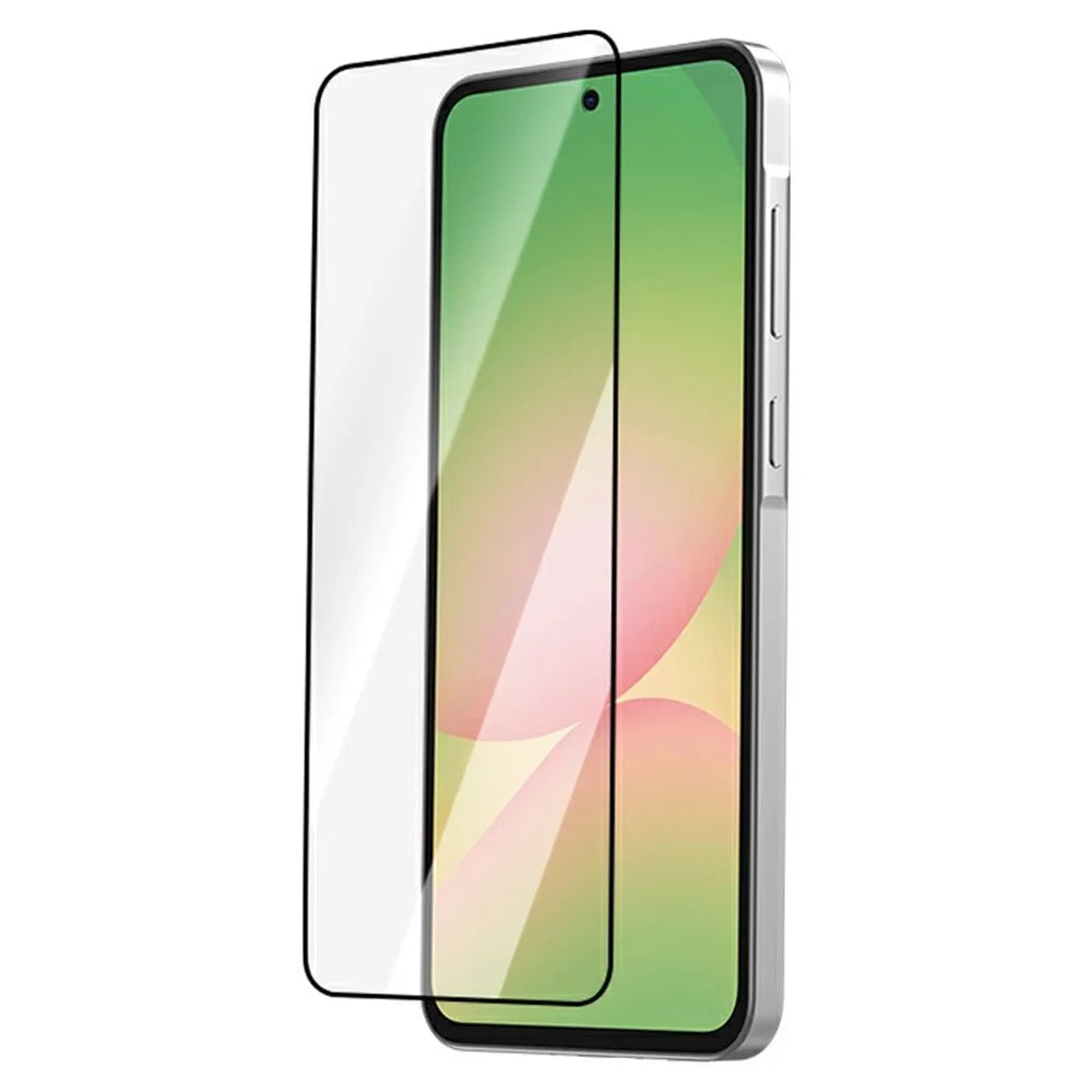 LEREACH For Samsung Galaxy A36 5G Tempered Glass Full Screen Protector Anti-Fingerprint Film with Dust-Free Installation Tool - Black - Black - 2