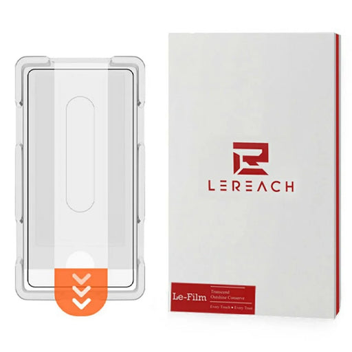 LEREACH For Samsung Galaxy S26+ Tempered Glass Full Screen Protector Anti-Fingerprint Film with Dust-Free Installation Tool - Black - 1