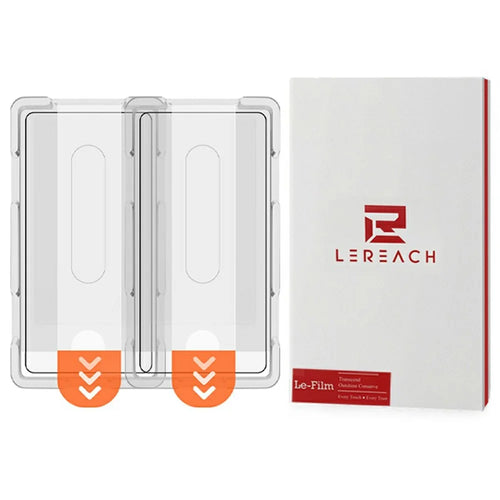LEREACH 2Pcs For Samsung Galaxy S26+ Tempered Glass Full Screen Protector Anti-Fingerprint Film with Dust-Free Installation Tool - Black - 1