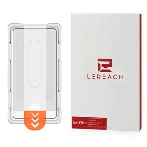LEREACH For Samsung Galaxy S25 Ultra Tempered Glass Full Screen Protector Anti-Fingerprint Film with Dust-Free Installation Tool - Black - 1
