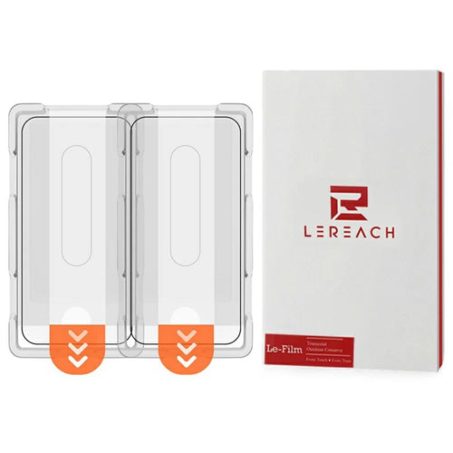 LEREACH 2Pcs For OnePlus 15 5G Tempered Glass Full Screen Protector Anti-Fingerprint Film with Dust-Free Installation Tool - Black - 1