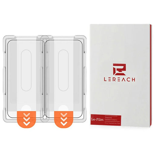 LEREACH 2Pcs For OnePlus 15 5G Tempered Glass Full Screen Protector Anti-Fingerprint Film with Dust-Free Installation Tool - Black - 1