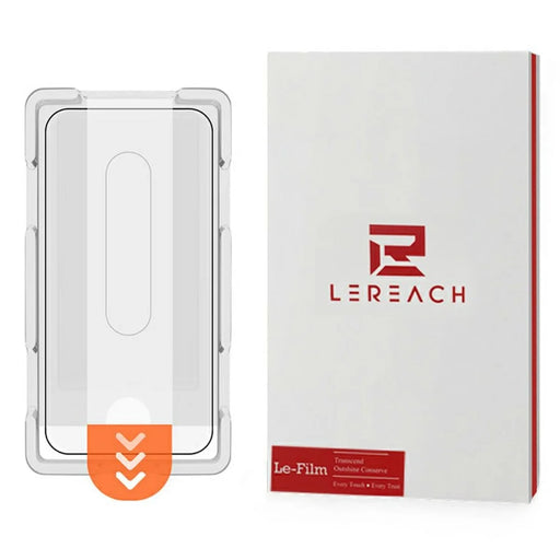 LEREACH For OnePlus Ace 6 5G Tempered Glass Full Screen Protector Anti-Fingerprint Film with Dust-Free Installation Tool - Black - 1