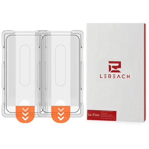 LEREACH 2Pcs For OnePlus Ace 6T 5G Tempered Glass Full Screen Protector Anti-Fingerprint Film with Dust-Free Installation Tool - Black - 1