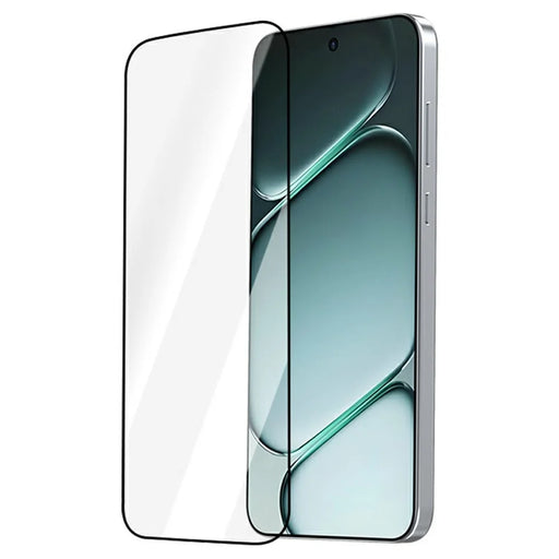 LEREACH 2Pcs For OnePlus 15R 5G Tempered Glass Full Screen Protector Anti-Fingerprint Film with Dust-Free Installation Tool - Black - 2