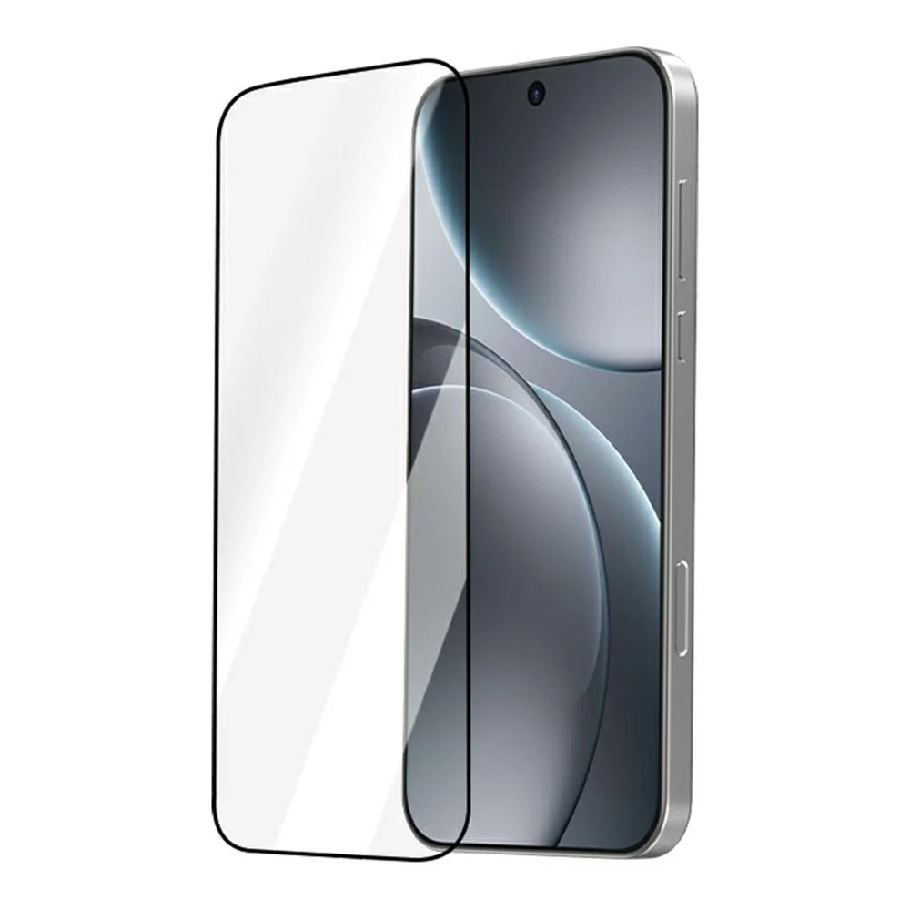 LEREACH 2Pcs For Oppo Find X9s 5G / Find X9 5G Tempered Glass Full Screen Protector Anti-Fingerprint Film with Dust-Free Installation Tool - Black - 2
