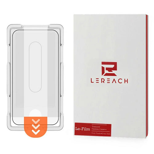 LEREACH For Oppo Find X9 Pro 5G Tempered Glass Full Screen Protector Anti-Fingerprint Film with Dust-Free Installation Tool - Black - 1