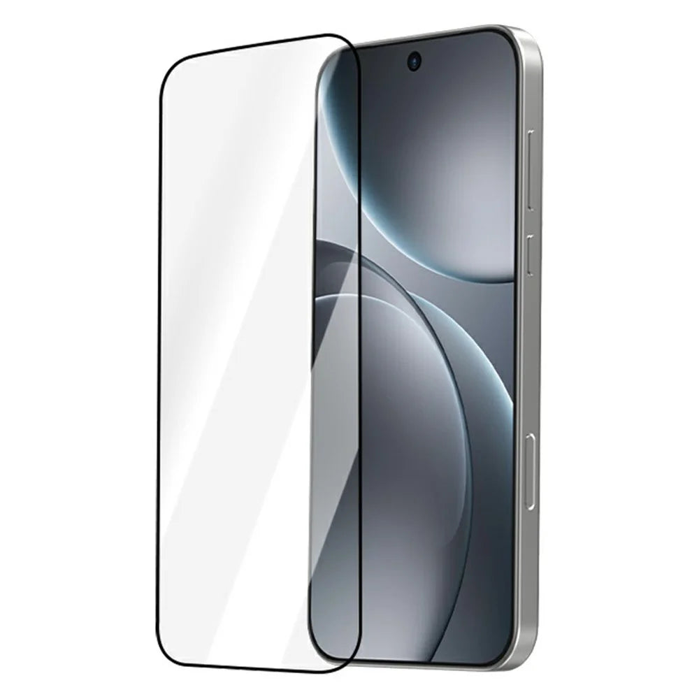LEREACH For Oppo Find X9 Pro 5G Tempered Glass Full Screen Protector Anti-Fingerprint Film with Dust-Free Installation Tool - Black - 2