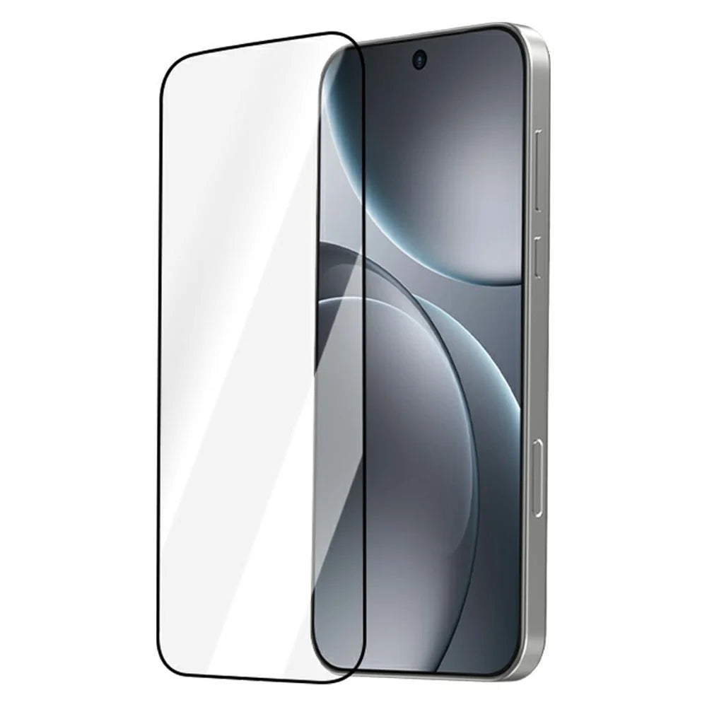 LEREACH 2Pcs For Oppo Find X9 Pro 5G Tempered Glass Full Screen Protector Anti-Fingerprint Film with Dust-Free Installation Tool - Black - 2