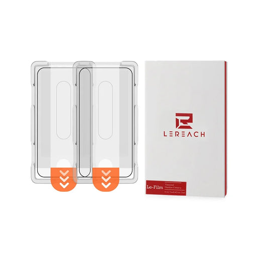 LEREACH 2Pcs For Oppo Find X9 Ultra 5G Tempered Glass Full Screen Protector Anti-Fingerprint Film with Dust-Free Installation Tool - Black - 1