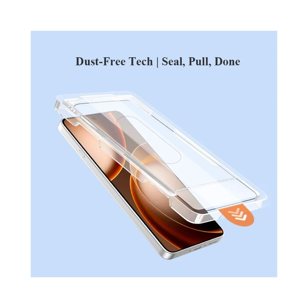 LEREACH 2Pcs For Oppo Find X9 Ultra 5G Tempered Glass Full Screen Protector Anti-Fingerprint Film with Dust-Free Installation Tool - Black - 4