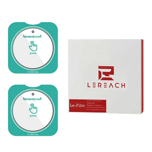 LEREACH 2Pcs For vivo X300 Ultra 5G Camera Lens Protector Full Cover High Aluminium-silicon Glass Lens Film with Auto-Align Installation Frame - Transparent with Black Circle - 1